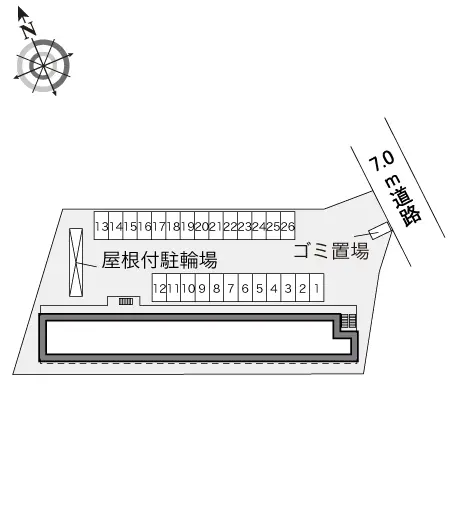 ★手数料０円★千葉市若葉区小倉町　月極駐車場（LP）